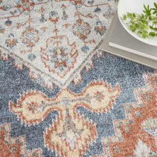 The Rug Corner Nourison Home Nourison Home - Astra Machine Washable Denim/Multi Area Rug ASW11  