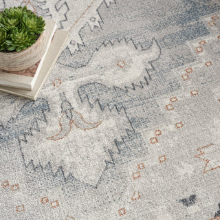 The Rug Corner Nourison Home Nourison Home - Astra Machine Washable Light Blue Area Rug ASW11  