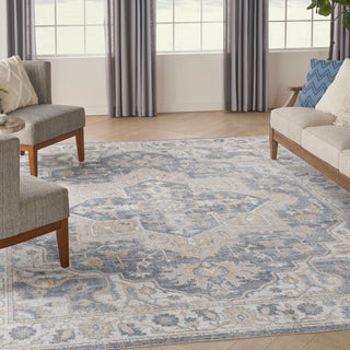 The Rug Corner Nourison Home Nourison Home - Astra Machine Washable Green/Blue Area Rug ASW12  