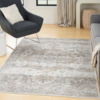 Nourison Home - Astra Machine Washable Silver/Green Area Rug ASW12