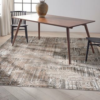 The Rug Corner Calvin Klein CK024 Irradiant IRR01 BLKIV Area Rugs  