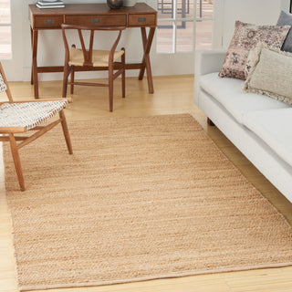 The Rug Corner Nourison Home Natural Jute NJT01 BLCHD Area Rugs  