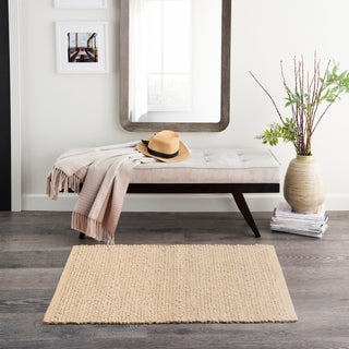 The Rug Corner Nourison Home Natural Jute NJT01 BLCHD Area Rugs  