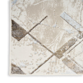 The Rug Corner Nourison Home Glitz GLZ02 IVGRY Area Rugs  