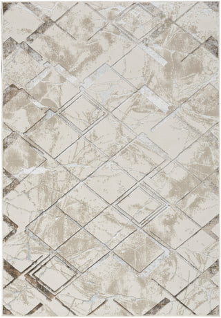 The Rug Corner Nourison Home Glitz GLZ02 IVGRY Area Rugs  