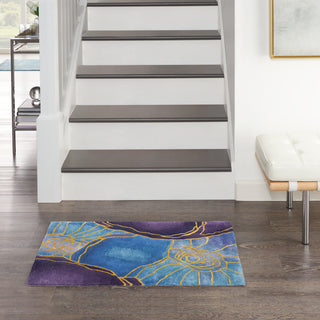 Nourison Home - Prismatic Blue/Gold Area Rug PRS32