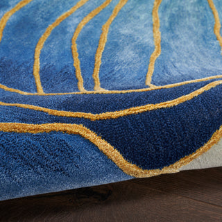 Nourison Home - Prismatic Blue/Gold Area Rug PRS32