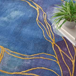 Nourison Home - Prismatic Blue/Gold Area Rug PRS32