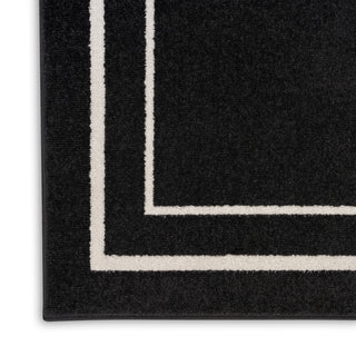 The Rug Corner Nourison Home Nourison Home - Nourison Essentials Black/Ivory Area Rug NRE02  