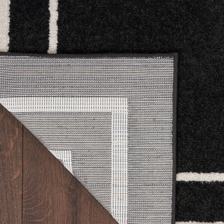 The Rug Corner Nourison Home Nourison Home - Nourison Essentials Black/Ivory Area Rug NRE02  