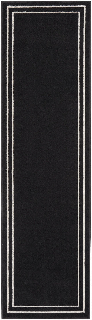 The Rug Corner Nourison Home Nourison Home - Nourison Essentials Black/Ivory Area Rug NRE02  