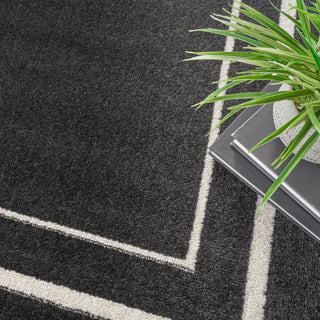 The Rug Corner Nourison Home Nourison Home - Nourison Essentials Black/Ivory Area Rug NRE02  