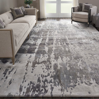 The Rug Corner Nourison Home Prismatic PRS12 SILGY Area Rugs  