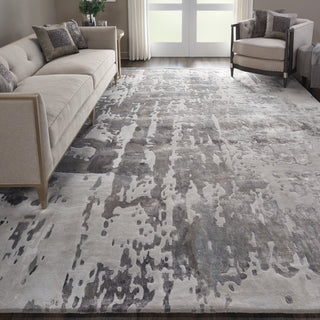 The Rug Corner Nourison Home Prismatic PRS12 SILGY Area Rugs  