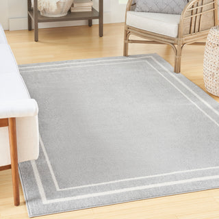 The Rug Corner Nourison Home Nourison Home - Nourison Essentials Grey/Ivory Area Rug NRE02  