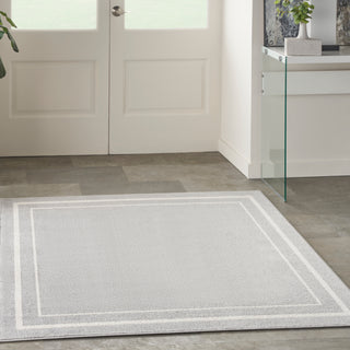 The Rug Corner Nourison Home Nourison Home - Nourison Essentials Grey/Ivory Area Rug NRE02  