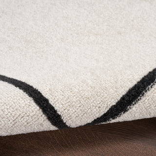 The Rug Corner Nourison Home Nourison Home - Nourison Essentials Ivory/Black Area Rug NRE02  