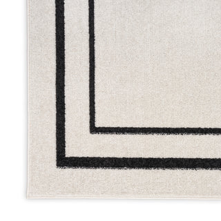 The Rug Corner Nourison Home Nourison Home - Nourison Essentials Ivory/Black Area Rug NRE02  