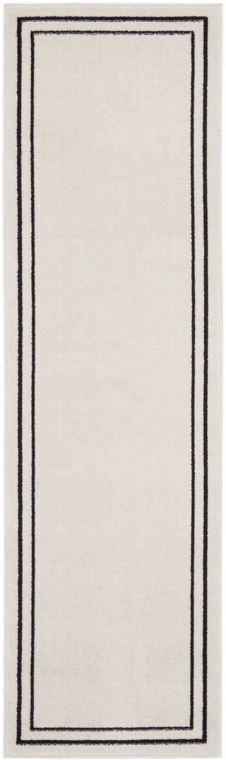 The Rug Corner Nourison Home Nourison Home - Nourison Essentials Ivory/Black Area Rug NRE02  