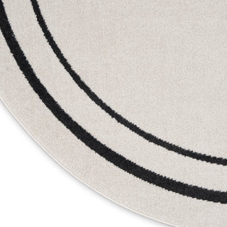 The Rug Corner Nourison Home Nourison Home - Nourison Essentials Ivory/Black Area Rug NRE02  