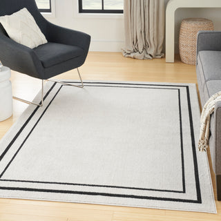 The Rug Corner Nourison Home Nourison Home - Nourison Essentials Ivory/Black Area Rug NRE02  