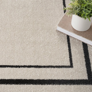 The Rug Corner Nourison Home Nourison Home - Nourison Essentials Ivory/Black Area Rug NRE02  