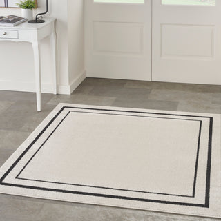 The Rug Corner Nourison Home Nourison Home - Nourison Essentials Ivory/Black Area Rug NRE02  