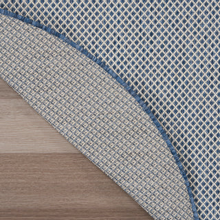 The Rug Corner Nourison Home Courtyard COU01 IVBLU Area Rugs  