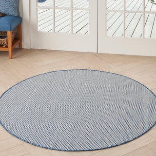 The Rug Corner Nourison Home Courtyard COU01 IVBLU Area Rugs  