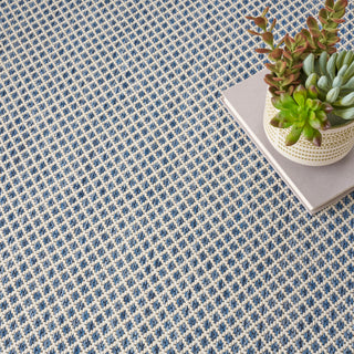The Rug Corner Nourison Home Courtyard COU01 IVBLU Area Rugs  