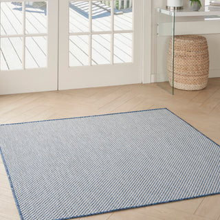 The Rug Corner Nourison Home Courtyard COU01 IVBLU Area Rugs  