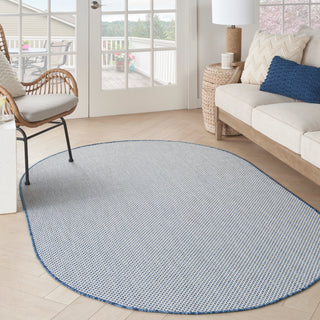 The Rug Corner Nourison Home Courtyard COU01 IVBLU Area Rugs  