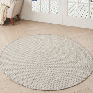 The Rug Corner Nourison Home Nourison Home - Courtyard Ivory/Silver Area Rug COU01  