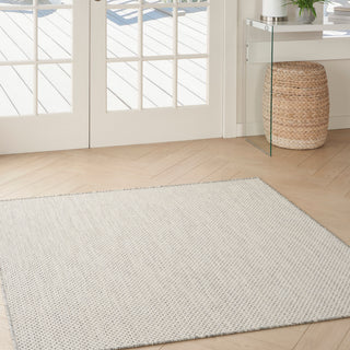 The Rug Corner Nourison Home Nourison Home - Courtyard Ivory/Silver Area Rug COU01  