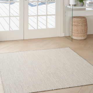 The Rug Corner Nourison Home Nourison Home - Courtyard Ivory/Silver Area Rug COU01  