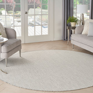 The Rug Corner Nourison Home Nourison Home - Courtyard Ivory/Silver Area Rug COU01  
