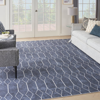 The Rug Corner Nourison Home New Concept Washables SR107 NAVY Area Rugs  