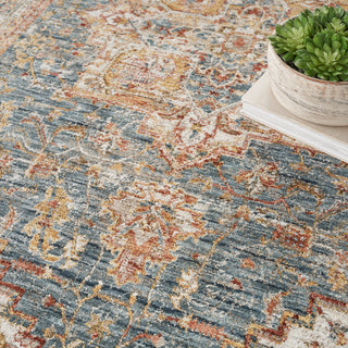 The Rug Corner Nourison Home Sahar SHR06 IVBLU Area Rugs  