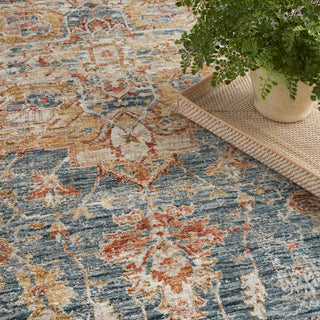 The Rug Corner Nourison Home Sahar SHR06 IVBLU Area Rugs  
