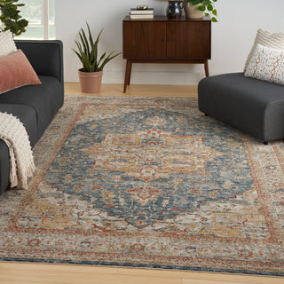 The Rug Corner Nourison Home Sahar SHR06 IVBLU Area Rugs  