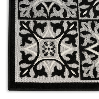 The Rug Corner Nourison Home Aloha ALH34 BLKWT Area Rugs  