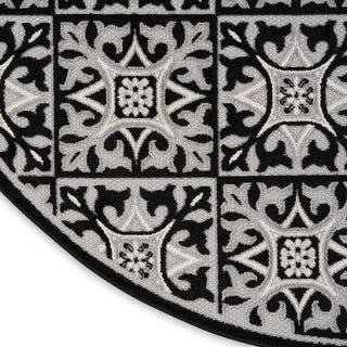 The Rug Corner Nourison Home Aloha ALH34 BLKWT Area Rugs  