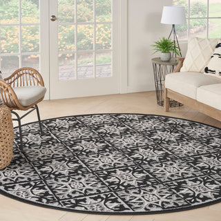 The Rug Corner Nourison Home Aloha ALH34 BLKWT Area Rugs  