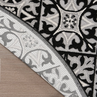 The Rug Corner Nourison Home Aloha ALH34 BLKWT Area Rugs  