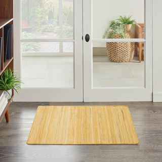 The Rug Corner Nourison Home Nourison Home - Interweave Yellow Area Rug IWV01  