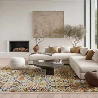 The Rug Corner Nourison Home Nourison Home - Allur Ivory/Multi-Color Area Rug ALR03  