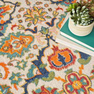 The Rug Corner Nourison Home Nourison Home - Allur Ivory/Multi-Color Area Rug ALR03  
