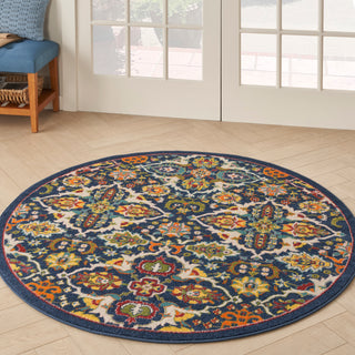 The Rug Corner Nourison Home Allur ALR03 NAVMT Area Rugs  