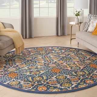 The Rug Corner Nourison Home Allur ALR03 NAVMT Area Rugs  