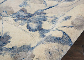 The Rug Corner Nourison Home Nourison Home - Somerset Ivory/Blue Area Rug ST18  
